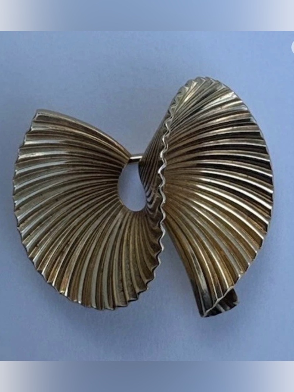 Rare George Schuler & Co. for McTeigue & Co. 14K Gold Mid-Century Modern Brooch